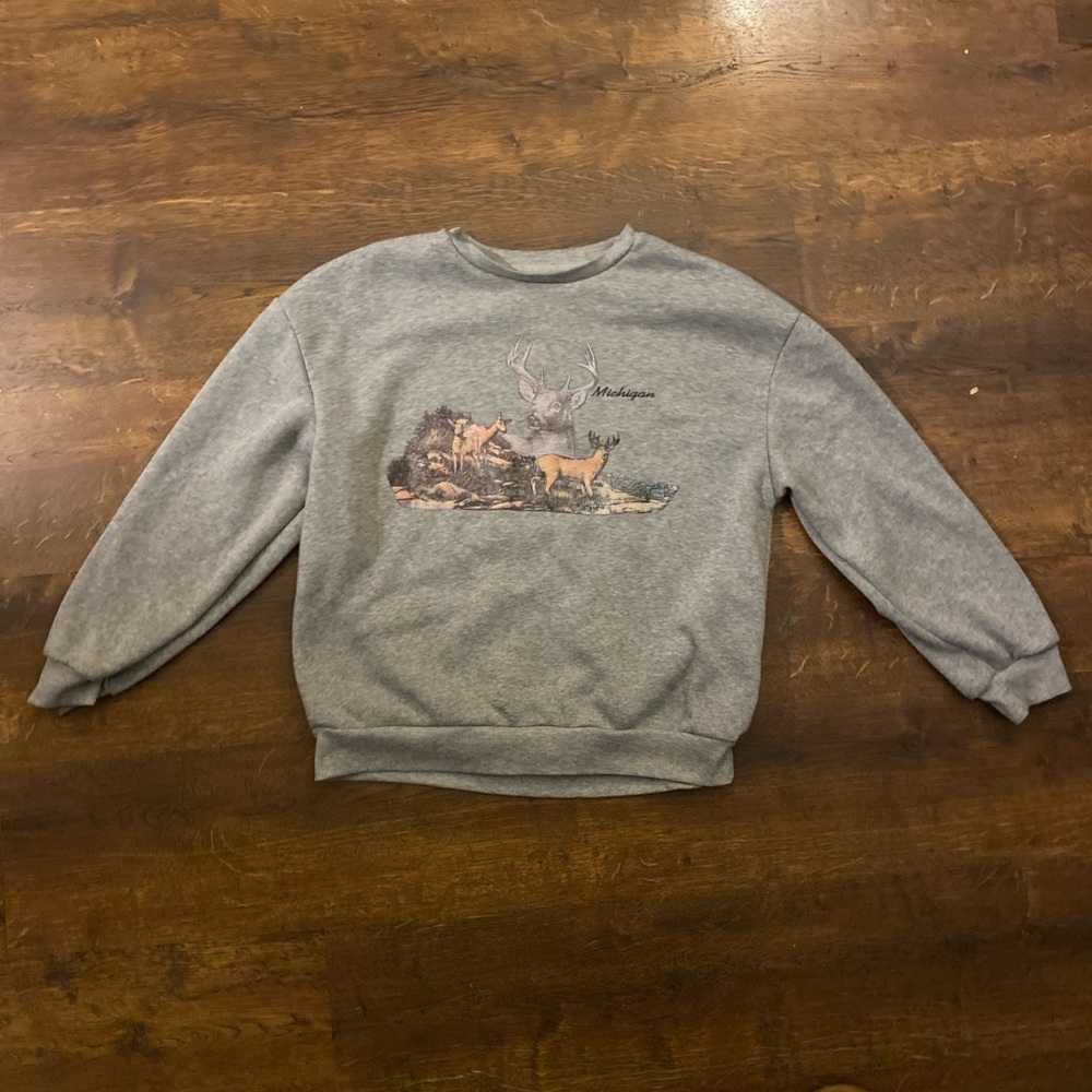 Gray Graphic Men's Sweater